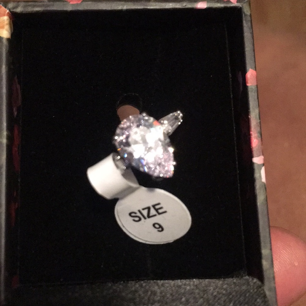 Pear Shape Engagement Ring. See Pic Described